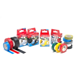 NASTRO ADESIVO ISOLANTE 15MMX10MT 10PZ COLORI ASSORTITI