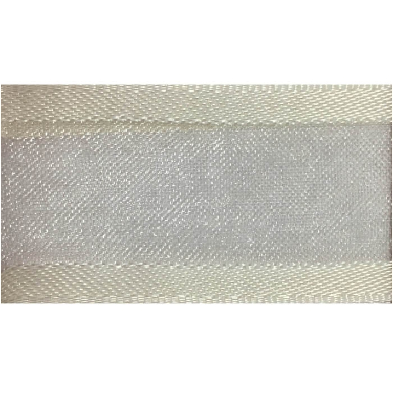 NASTRO ORGANZA 38MMX25MT BORDATO RASO AVORIO 106