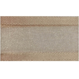 NASTRO ORGANZA 15MMX25MT BORDATO RASO BEIGE 003