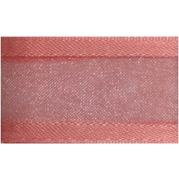 NASTRO ORGANZA 15MMX25MT BORDATO RASO ROSA 041