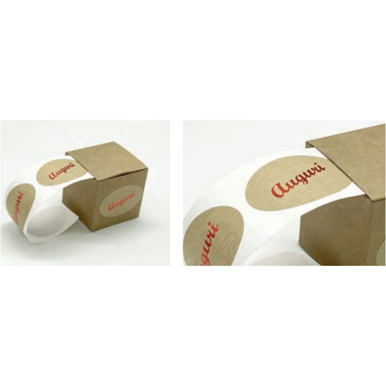 CHIUDIPACCO 30X26MM 30PZ OVALE AUGURI