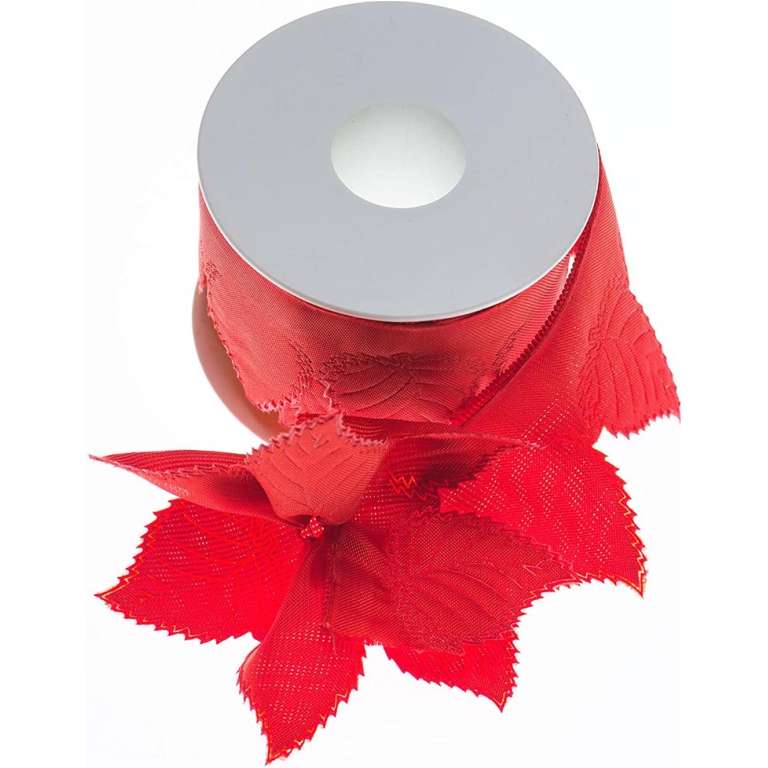 NASTRO P.CONFETTI 6MMX25MT CANETÈ+ORGANZA ROSSO 2