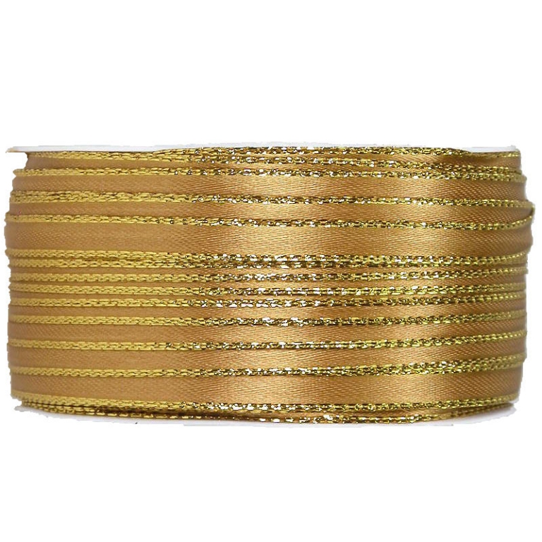 NASTRO SATINÈE 6MMX50MT 2 LATI ORO