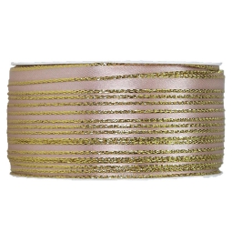 NASTRO SATINÈE 6MMX50MT 2 LATI CARAMELLO ORO