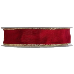 NASTRO TESSUTO 25MMX25MT BORDEAUX ORO