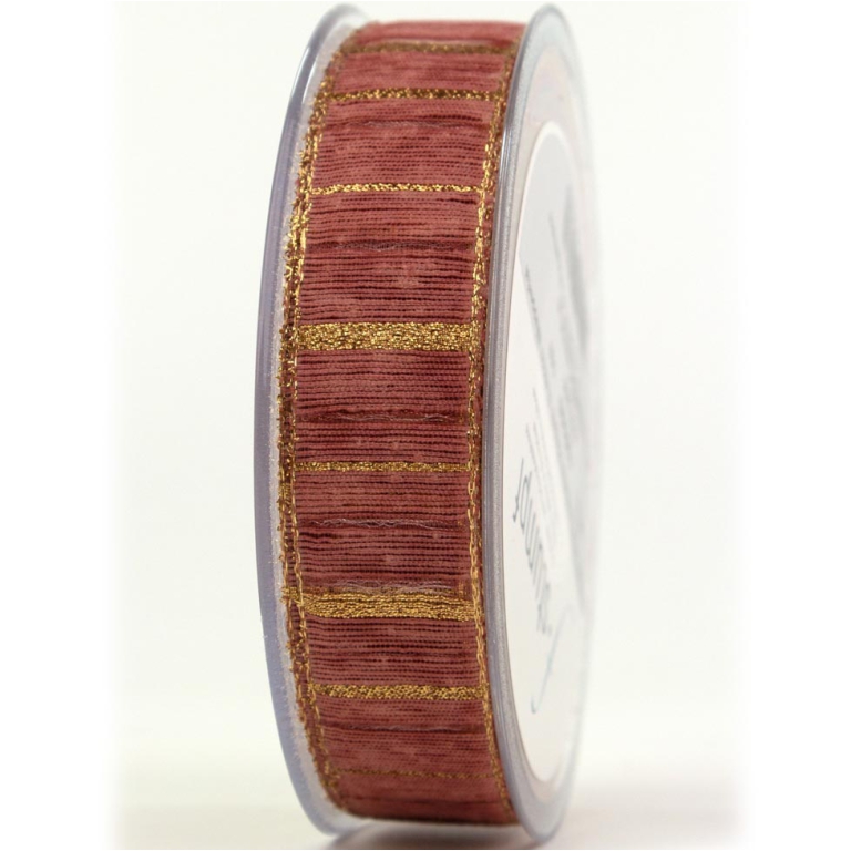 NASTRO TESSUTO 24MMX20MT NAPOLI ROSA ORO