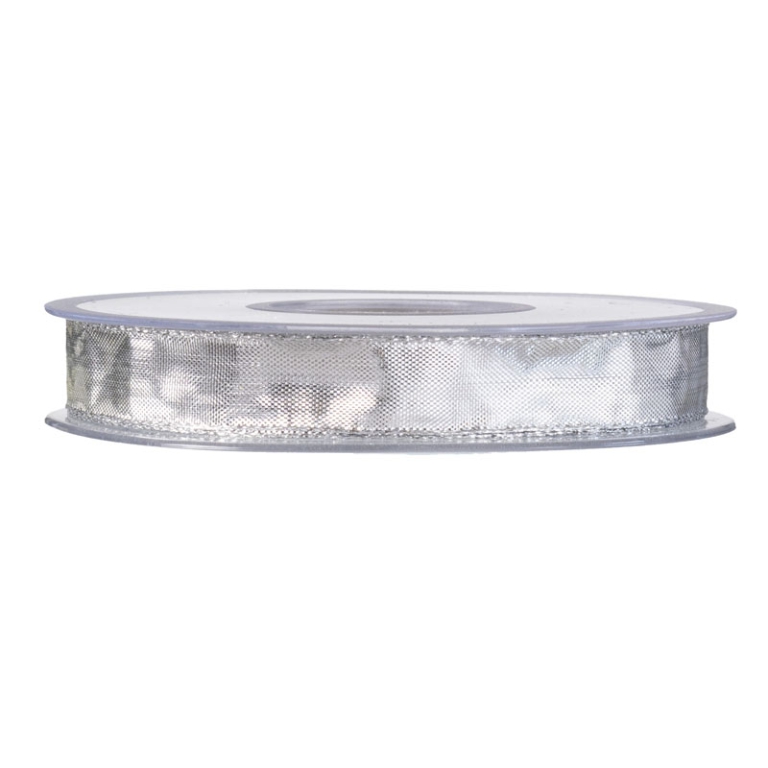 NASTRO TESSUTO 15MMX25MT LAMÈ ARGENTO