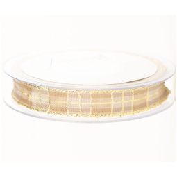 NASTRO TESSUTO 15MMX20MT SCOZZESE PANNA CREMA