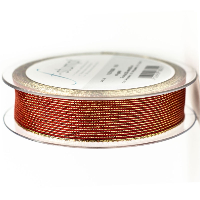 NASTRO TESSUTO 25MMX20MT TREVISO ROSSO ORO