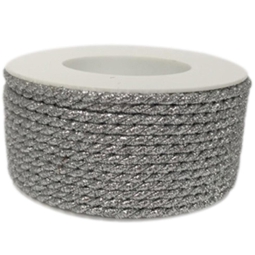 NASTRO CORDONCINO 4MMX25MT ARGENTO LUREX