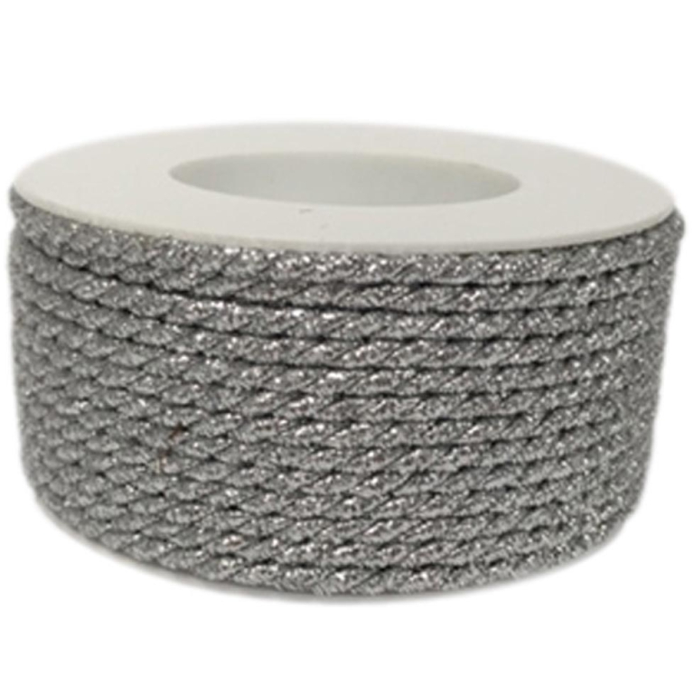 NASTRO CORDONCINO 4MMX25MT ARGENTO LUREX