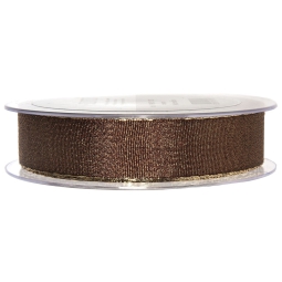 NASTRO TESSUTO 25MMX20MT LUREX MARRONE ORO