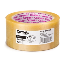 NASTRO ADESIVO 50X66     TRASPARENTE PVC 6RT COMET