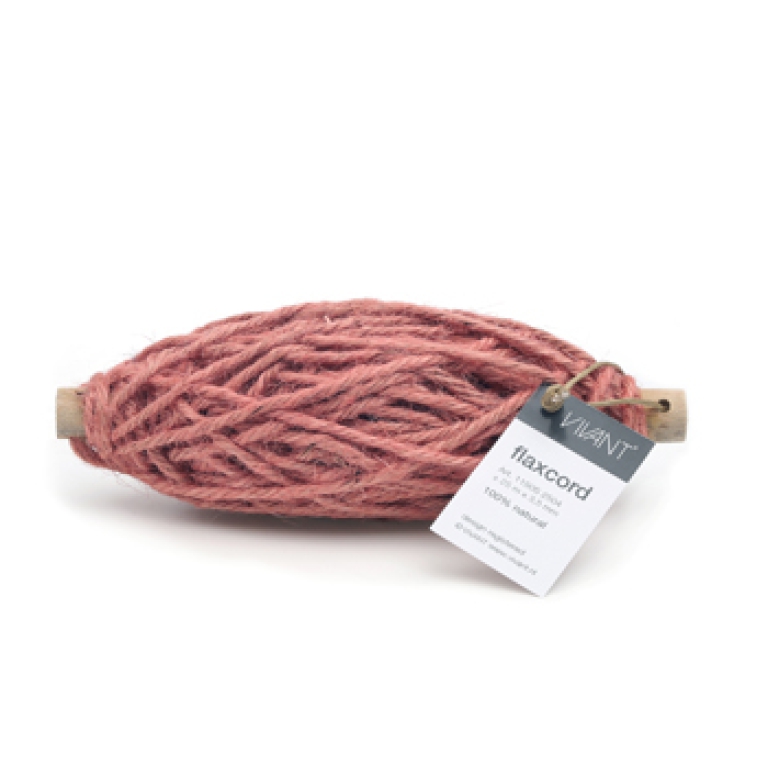 NASTRO FLAXCORD 3MMX25MT SU SPOLETTA ROSA ANTICO