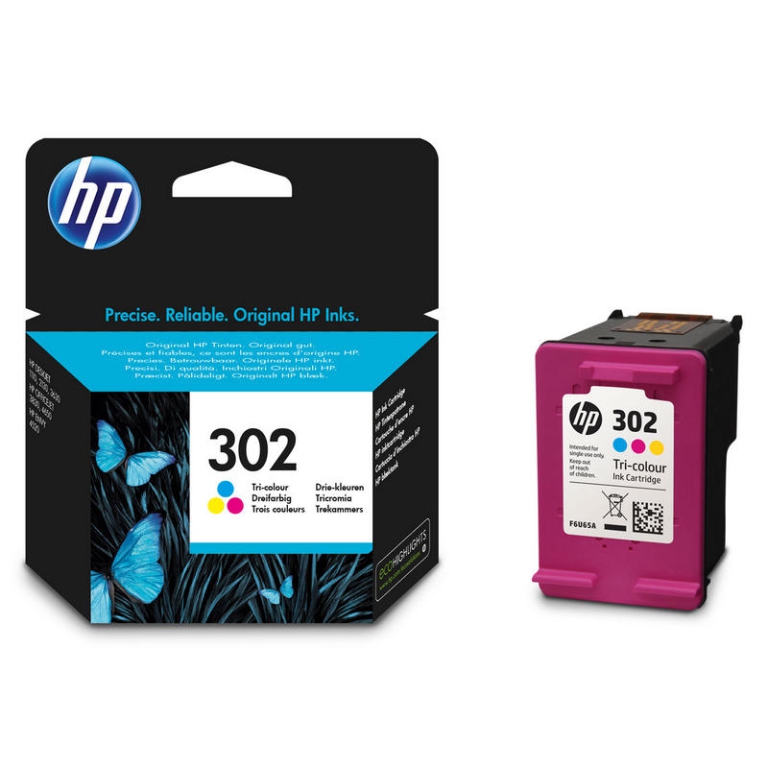 INK JET HP302 F6U65 COLORE ORIGINALE