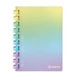 NOTES SPIRALATO A5 15X21CM RAINBOW PASTEL OSAMA