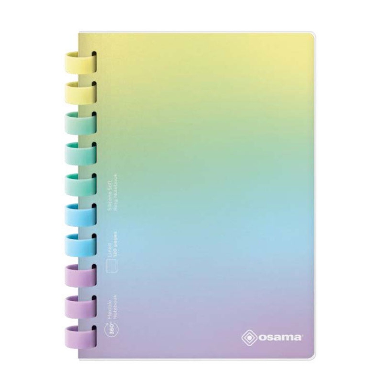 NOTES SPIRALATO A5 15X21CM RAINBOW PASTEL OSAMA