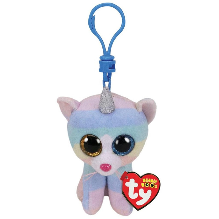 PELUCHE BEANIE BOOS CLIP 8CM HEATHER