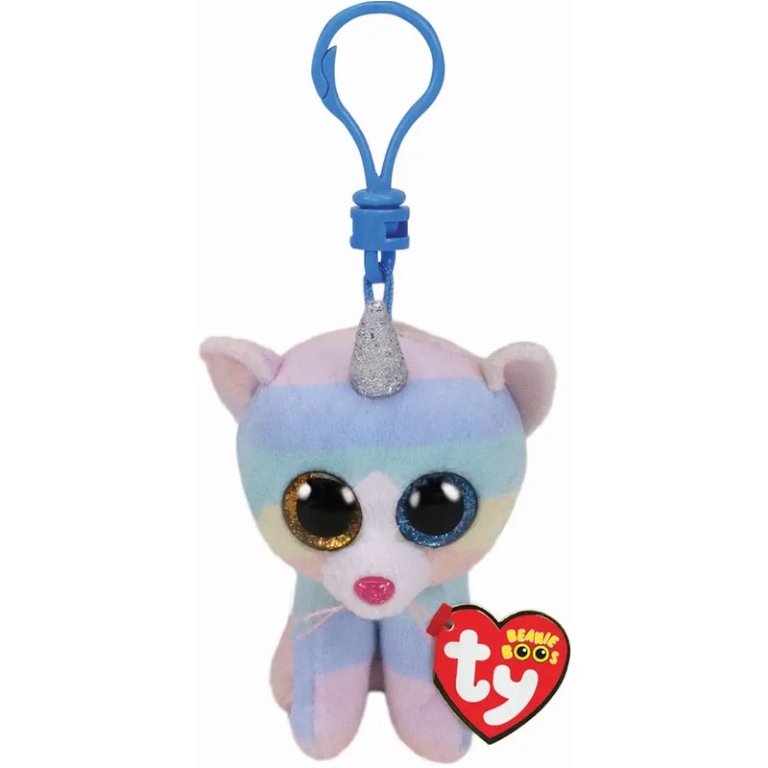 PELUCHE BEANIE BOOS CLIP 8CM HEATHER 2