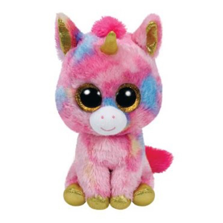 PELUCHE BEANIE BOOS 15CM FANTASIA TRICORNO ROSA
