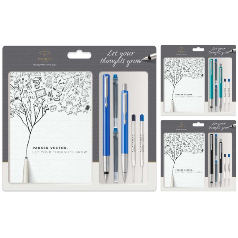 BLISTER PARKER VECTOR STILO+SFERA+REFILL+CARTUCCIA 2