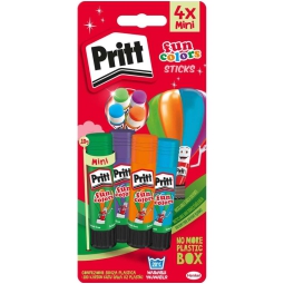 COLLA STICK PRITT 10GR   48PZ FUN COLORS RAINBOW