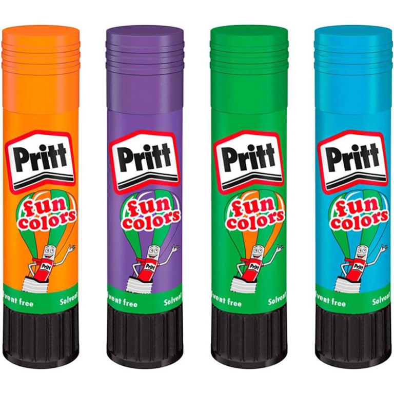 COLLA STICK PRITT 10GR   48PZ FUN COLORS RAINBOW 2