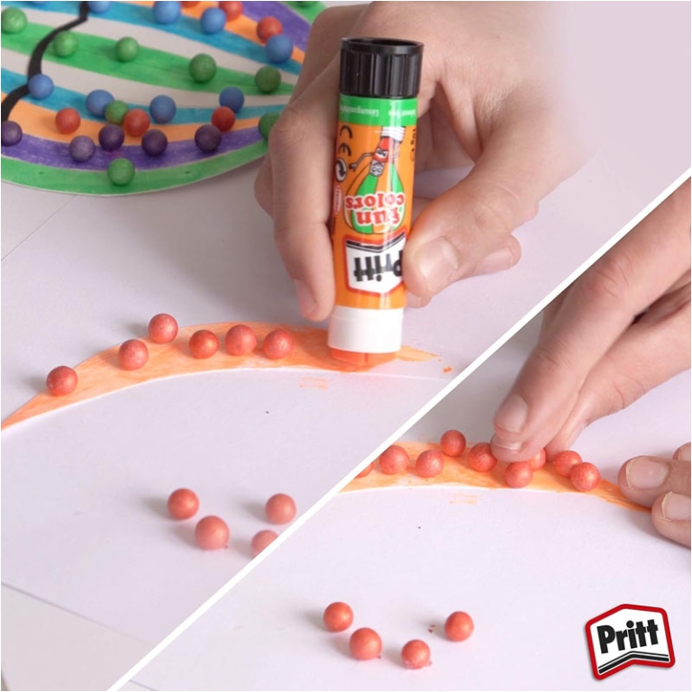 COLLA STICK PRITT 10GR   48PZ FUN COLORS RAINBOW 3