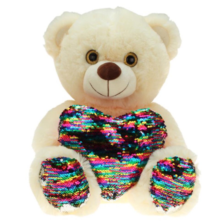 PELUCHE ORSO 20CM CON PAILETTES