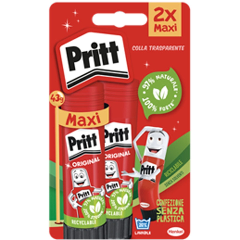 COLLA PRITT 43GR BL 2 PEZZI