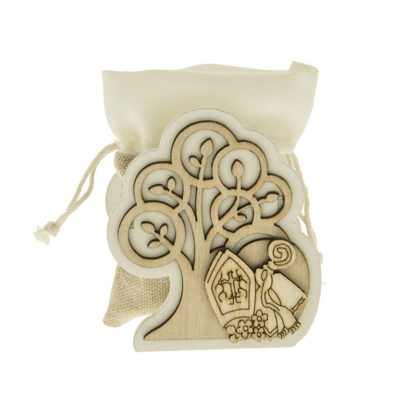 SACCHETTO 6PZ ARTE BAG   H.8CM DECO'LEGNO CRESIMA