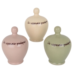 SALVADANAIO SALENTO      D12H17CM SOGGETTI ASSORTITI