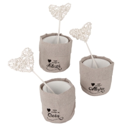 PORTAPIANTE HEART D7H8CM 3PZ