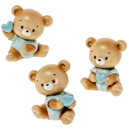 ORSETTO RESINA H4CM 12PZ CELESTE SOGGETTI ASSORTITI