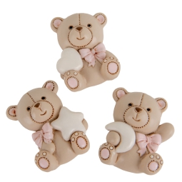 ORSO MAGNETICO 12PZ H5CM ROSA