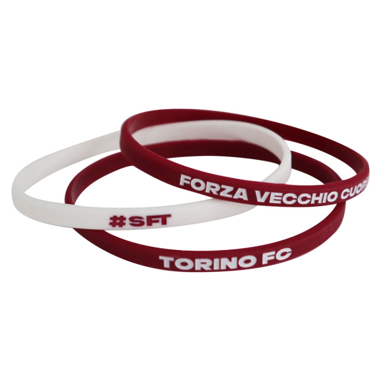 BRACCIALETTI IN SILICONE 3PZ TORINO