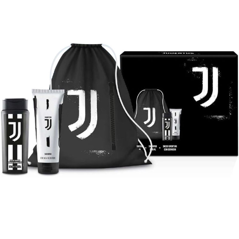 SACCA PORTASCARPE+GEL DOCCIA+SHAMPO JUVENTUS