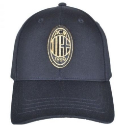 CAPPELLO DA BASEBALL MILAN CON RICAMO ORO LUREX