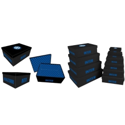 SET BOX STORAGE 10PZ 37X28CM INTER