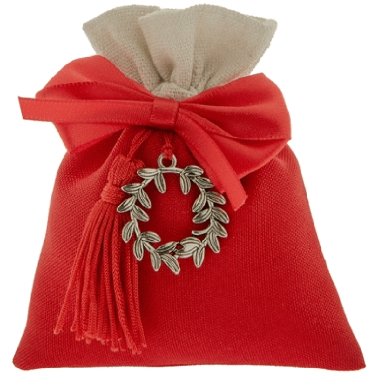 SACCHETTO ALLORO LAUREA  10X12CM 12PZ C/DECORO