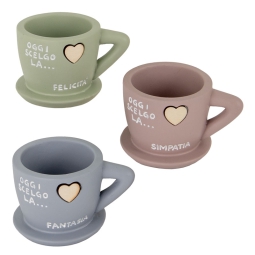 TAZZINA PORTAPIANTA 6PZ  H10CM SOGGETTI ASSORTITI