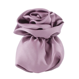 SACCHETTO CON ROSA 12PZ  H10CM ROSA ANTICO