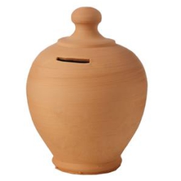 SALVADANAIO COCCIO 2PZ   TONDO 24CM