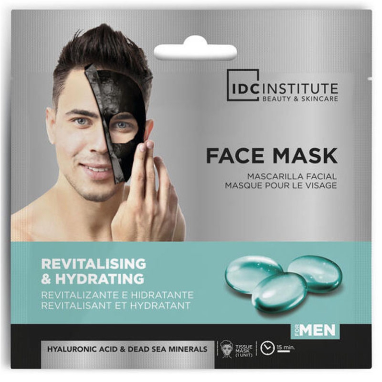 MASCHERA VISO IN TESSUTO UOMO IDRATANTE 22GR