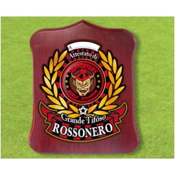 GAGLIARDETTO 13X18       ROSSONERO