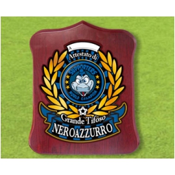 GAGLIARDETTO 13X18       NEROAZZURRO