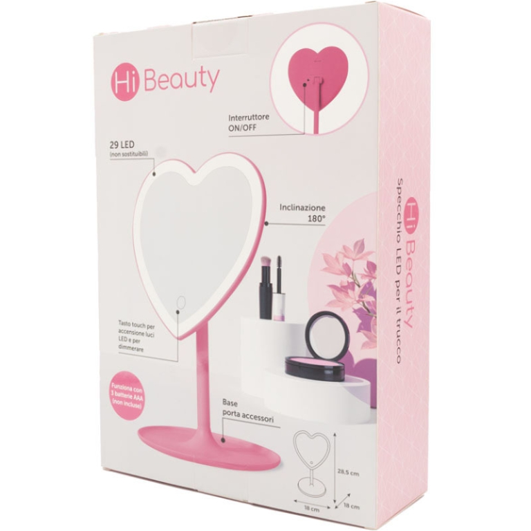 SPECCHIO LED CUORE 18X18X28CM 2
