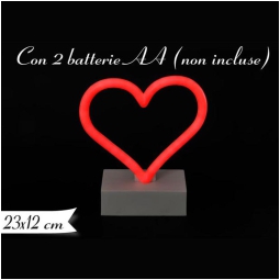 DECORAZIONE LUMINOSA CON CUORE