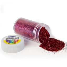 PORPORINA 15GR 12PZ GLITTER ROSSO