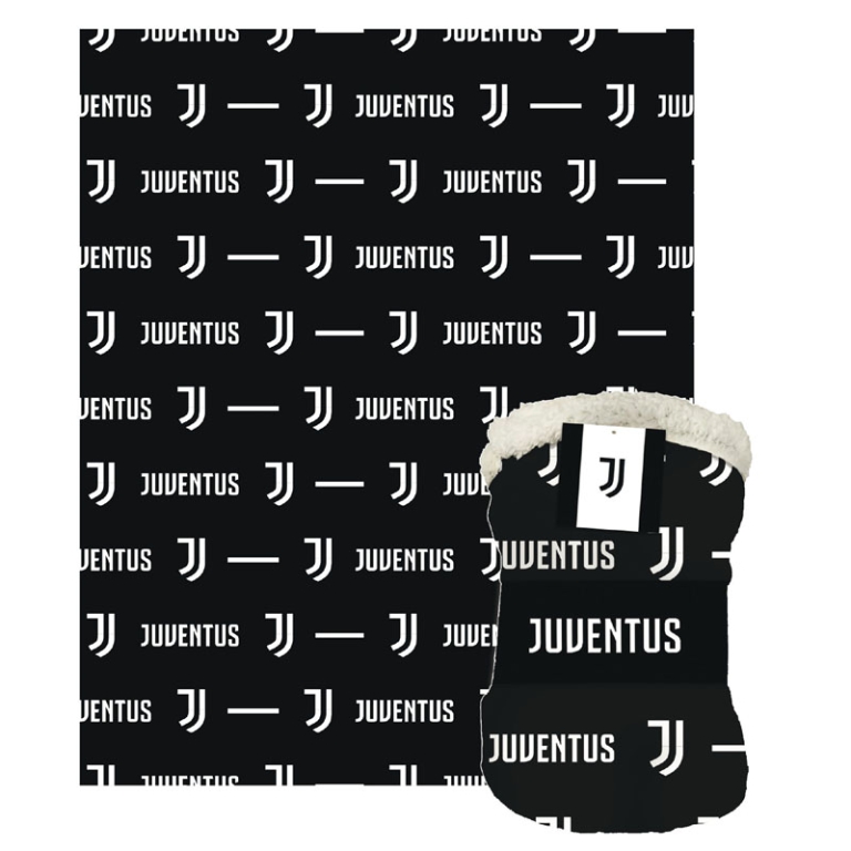 PLAID AGNELLATO CON BANDIROOL 130X160CM JUVENTUS